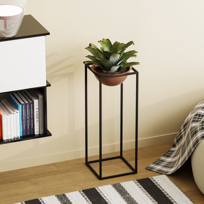 Aberto Design Maceta Decorativa GED-021-B Negro y Cobre